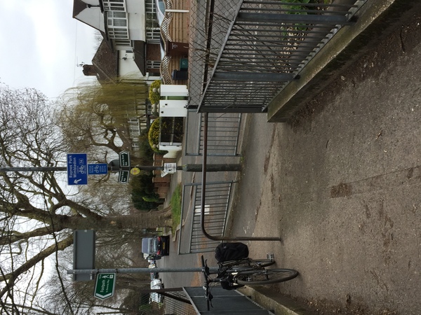 The photo for London Cycle Network access via Westcoombe Avenue .